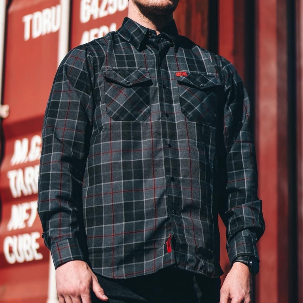 Dixxon Ready Gunner Blue/Grey Plaid Shirt [C27]
